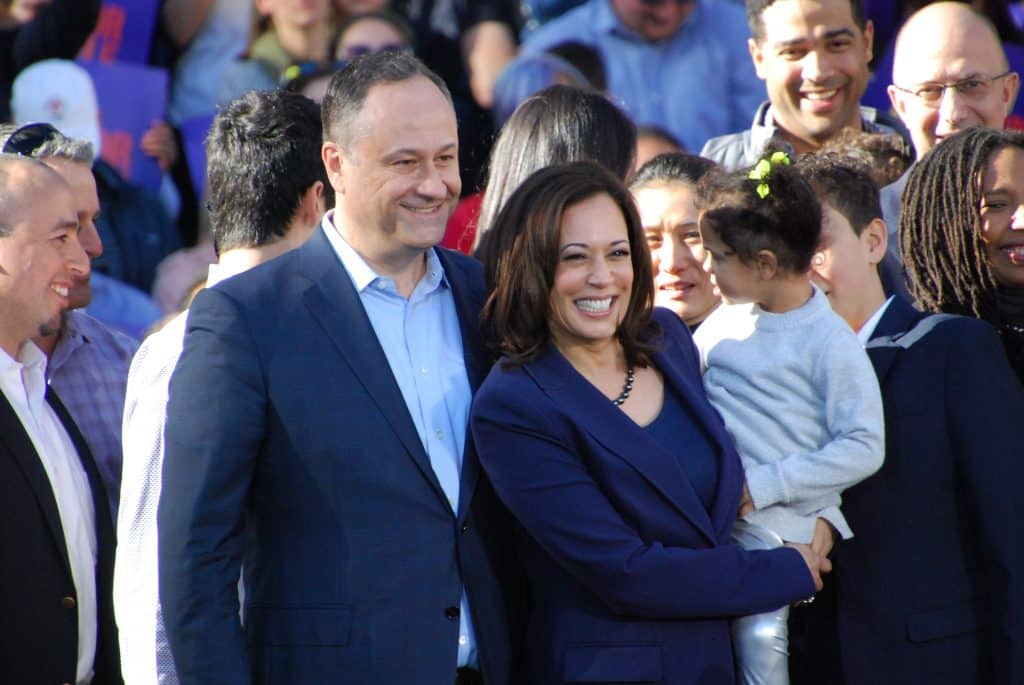 Kamala Harris with husband Douglass Emhoff